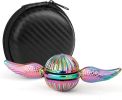 Hand Fidget Spinner Toy for Kids Adults, Rainbow Metal Sensory Ball Orb Toy for Boys Gilrs, Gift for Anxiety Stress Relief
