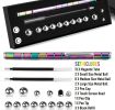 Color Fidget Pen Toy, Sensory Tool EDC Fidgeting Game for Adults, Cool Gadget Best for Stress and Anxiety Relief and Kill Time