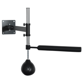 Lightweight Fast-Reflexes Speed Bag Boxing Punching Bag Wall Mount Height Adjustable, MMA, Martial Arts, and Boxing Equipment for Training at Hom (Option: Black-740x240x250 mm)