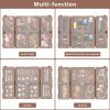 2 Pcs Daily Pill Organizer, 7 Compartments Portable Pill Case Travel Pill Organizer,[Folding Design] Pill Box for Purse Pocket to Hold Vitamins