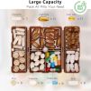 Daily Pill Organizer, 7 Compartments Portable Travel Pill Case, [Folding Design] for Purse Pocket to Hold Vitamins,Cod Liver Oil
