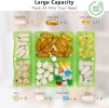 Daily Pill Organizer, 7 Compartments Portable Pill Case Travel Pill Organizer,[Folding Design] Pill Box for Purse Pocket to Hold Vitamins